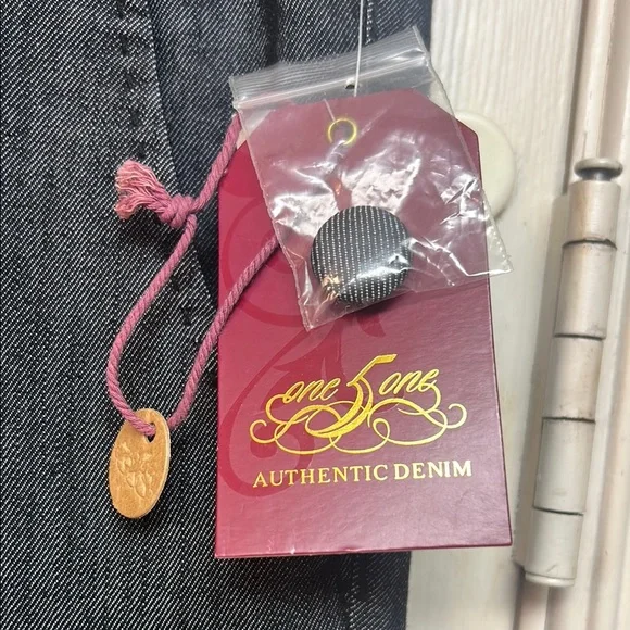 Blue Bermuda Denim Shorts Tailored Knee-Length SIZE 8 by One 5 One - Picture 2 of 13